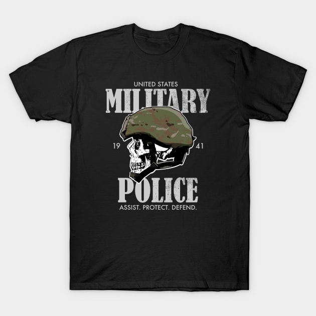 US Military Police (distressed) T-Shirt by TCP